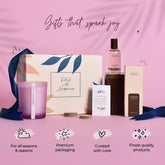 Gleevers Divine Aroma Gift for Women |Gift Box Pack of 2 with Amber Perfume(30 ml) & Candle (Black Amber Lavender,250gm)|Birthday Gift, Anniversary Gift, Valentine Gift, Secret Santa Gifts